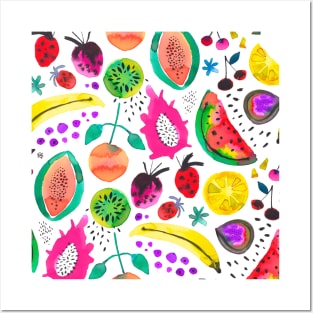 Tropical fruits Multi Posters and Art